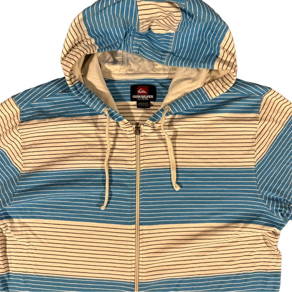 Vintage Quicksilver Zip Up Hoodie - Size XL - Picture 3 of 7